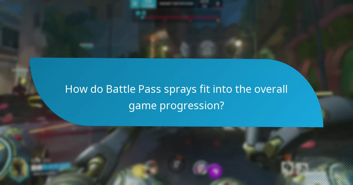 How do Battle Pass sprays fit into the overall game progression?