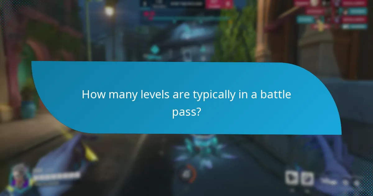 How many levels are typically in a battle pass?