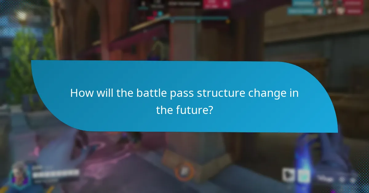 How will the battle pass structure change in the future?