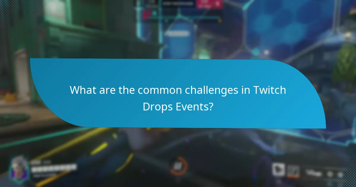 What are the common challenges in Twitch Drops Events?