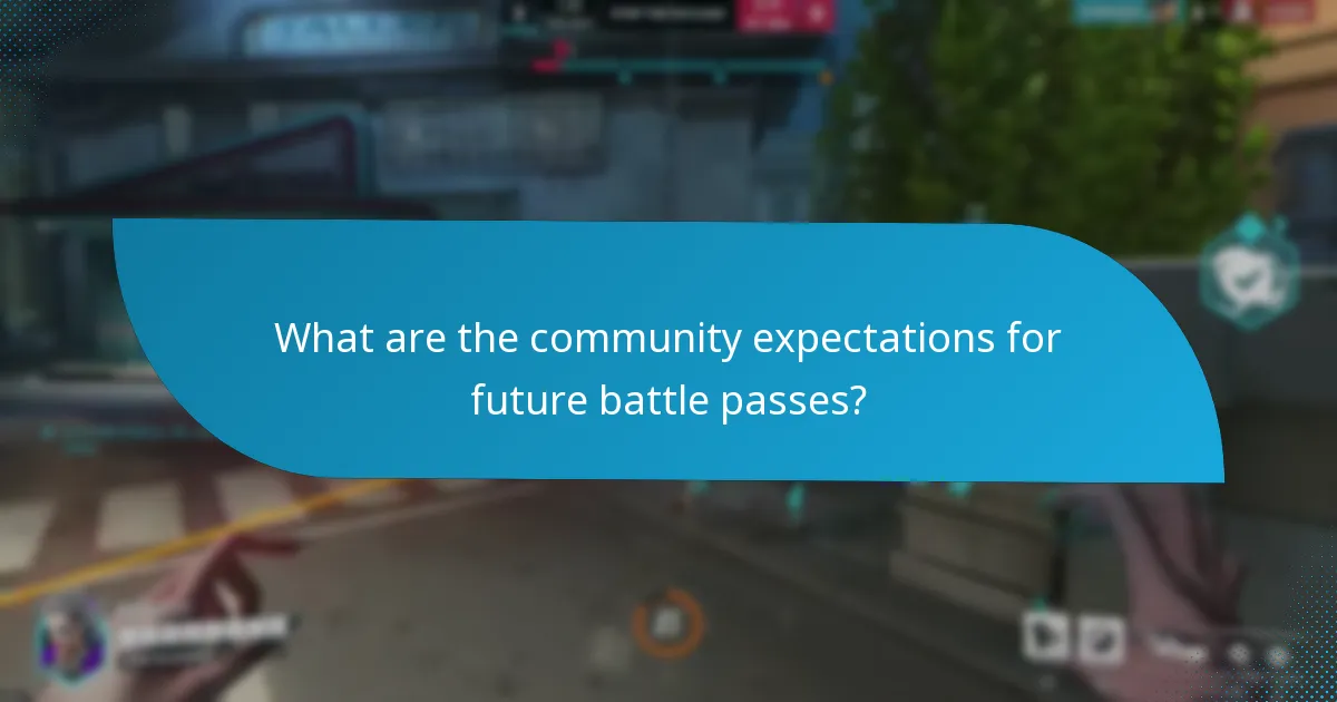 What are the community expectations for future battle passes?