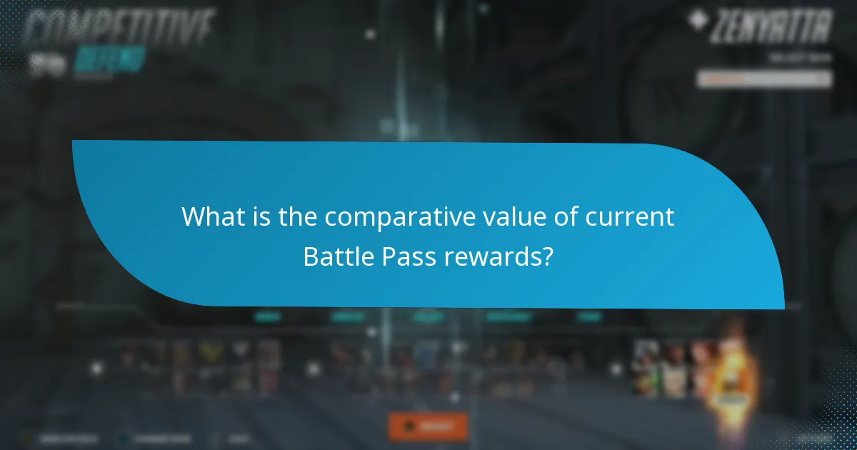 What is the comparative value of current Battle Pass rewards?