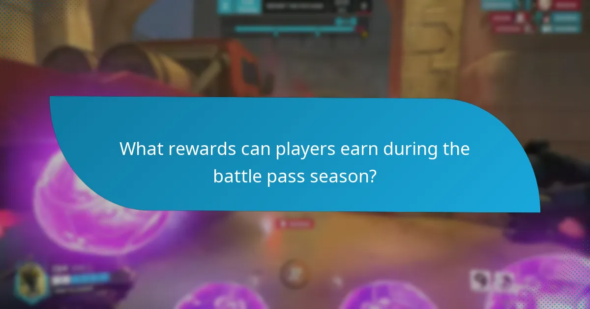 What rewards can players earn during the battle pass season?