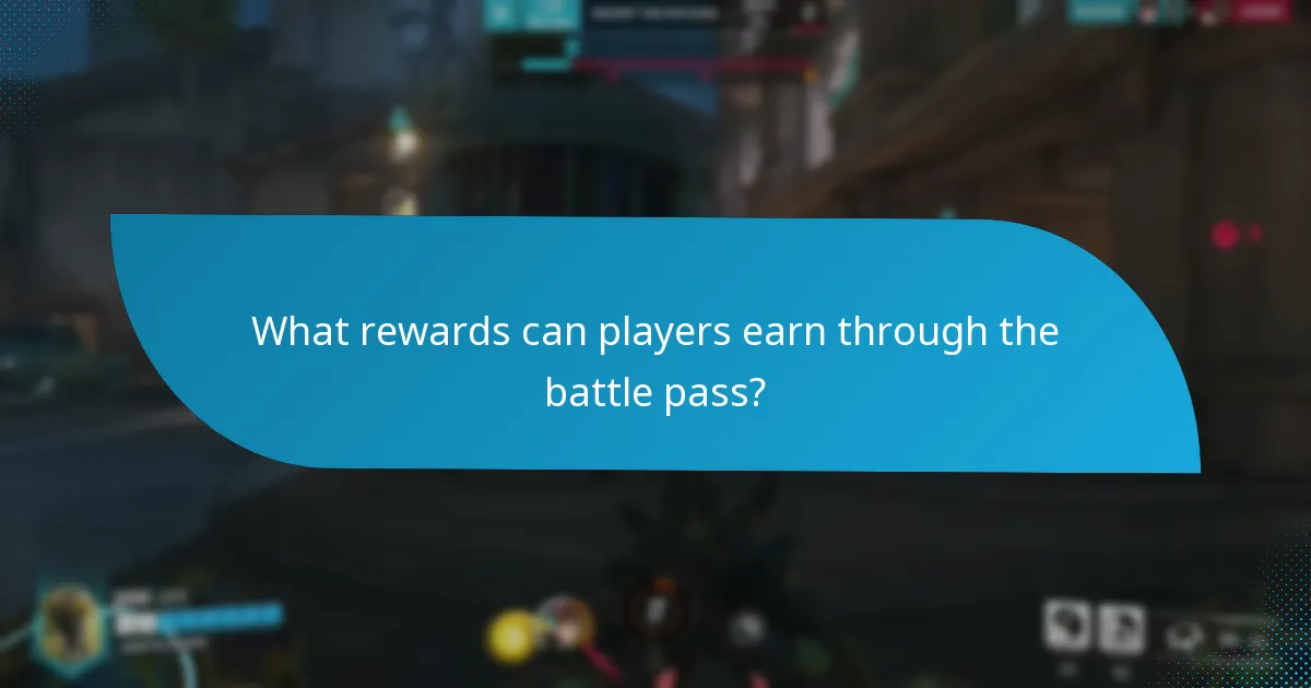 What rewards can players earn through the battle pass?